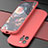 Funda Silicona Ultrafina Goma 360 Grados Carcasa N01 para Apple iPhone 12 Pro Max Rojo