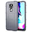 Funda Silicona Ultrafina Goma 360 Grados Carcasa para Motorola Moto E7 Plus Gris