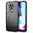 Funda Silicona Ultrafina Goma 360 Grados Carcasa para Motorola Moto E7 Plus Negro