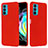 Funda Silicona Ultrafina Goma 360 Grados Carcasa para Motorola Moto Edge 20 5G Rojo