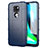 Funda Silicona Ultrafina Goma 360 Grados Carcasa para Motorola Moto G9 Azul