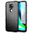 Funda Silicona Ultrafina Goma 360 Grados Carcasa para Motorola Moto G9 Play Negro