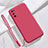 Funda Silicona Ultrafina Goma 360 Grados Carcasa para Realme Q2 Pro 5G Rojo Rosa