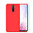 Funda Silicona Ultrafina Goma 360 Grados Carcasa para Realme X2 Pro Rojo