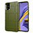 Funda Silicona Ultrafina Goma 360 Grados Carcasa para Samsung Galaxy A51 4G Ejercito Verde