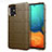 Funda Silicona Ultrafina Goma 360 Grados Carcasa para Samsung Galaxy A71 5G Marron