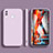 Funda Silicona Ultrafina Goma 360 Grados Carcasa para Samsung Galaxy M01s Purpura Claro