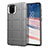 Funda Silicona Ultrafina Goma 360 Grados Carcasa para Samsung Galaxy Note 10 Lite Plata