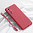 Funda Silicona Ultrafina Goma 360 Grados Carcasa para Vivo X50 5G Rojo Rosa