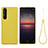 Funda Silicona Ultrafina Goma 360 Grados Carcasa S01 para Sony Xperia 1 II Amarillo