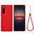Funda Silicona Ultrafina Goma 360 Grados Carcasa S01 para Sony Xperia 10 III Rojo