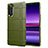 Funda Silicona Ultrafina Goma 360 Grados Carcasa S01 para Sony Xperia 5 Verde