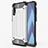 Funda Silicona Ultrafina Goma 360 Grados Carcasa S02 para Samsung Galaxy A70 Plata