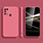 Funda Silicona Ultrafina Goma 360 Grados Carcasa S02 para Samsung Galaxy M21s Rosa Roja
