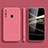 Funda Silicona Ultrafina Goma 360 Grados Carcasa S02 para Samsung Galaxy M40 Rosa Roja
