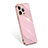 Funda Silicona Ultrafina Goma 360 Grados Carcasa S03 para Apple iPhone 13 Pro Max Oro Rosa
