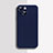 Funda Silicona Ultrafina Goma 360 Grados Carcasa S04 para Apple iPhone 13 Mini Azul