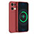 Funda Silicona Ultrafina Goma 360 Grados Carcasa S04 para Oppo Reno8 5G Rojo