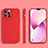 Funda Silicona Ultrafina Goma 360 Grados Carcasa S05 para Apple iPhone 13 Pro Rojo