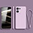 Funda Silicona Ultrafina Goma 360 Grados Carcasa S07 para Oppo Reno9 Pro+ Plus 5G Purpura Claro