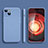 Funda Silicona Ultrafina Goma 360 Grados Carcasa YK2 para Apple iPhone 13 Gris Lavanda