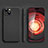 Funda Silicona Ultrafina Goma 360 Grados Carcasa YK2 para Apple iPhone 13 Negro