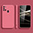 Funda Silicona Ultrafina Goma 360 Grados Carcasa YK2 para Samsung Galaxy A21s Rosa Roja