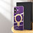 Funda Silicona Ultrafina Goma Carcasa con Mag-Safe Magnetic C01 para Apple iPhone 12 Morado