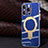 Funda Silicona Ultrafina Goma Carcasa con Mag-Safe Magnetic C01 para Apple iPhone 12 Pro Azul