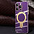 Funda Silicona Ultrafina Goma Carcasa con Mag-Safe Magnetic C01 para Apple iPhone 12 Pro Morado