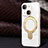 Funda Silicona Ultrafina Goma Carcasa con Mag-Safe Magnetic C01 para Apple iPhone 14 Plus Blanco