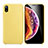 Funda Silicona Ultrafina Goma Carcasa S01 para Apple iPhone XR Amarillo