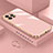 Funda Silicona Ultrafina Goma Carcasa S03 para Apple iPhone 14 Pro Oro Rosa