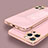 Funda Silicona Ultrafina Goma Carcasa S06 para Apple iPhone 13 Pro Max Oro Rosa