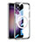 Funda Silicona Ultrafina Transparente con Mag-Safe Magnetic AC1 para Samsung Galaxy S22 Plus 5G Plata