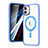 Funda Silicona Ultrafina Transparente con Mag-Safe Magnetic SD1 para Apple iPhone 11 Azul Cielo