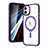 Funda Silicona Ultrafina Transparente con Mag-Safe Magnetic SD1 para Apple iPhone 11 Morado