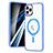Funda Silicona Ultrafina Transparente con Mag-Safe Magnetic SD1 para Apple iPhone 11 Pro Azul Cielo