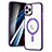 Funda Silicona Ultrafina Transparente con Mag-Safe Magnetic SD1 para Apple iPhone 11 Pro Max Morado