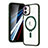Funda Silicona Ultrafina Transparente con Mag-Safe Magnetic SD1 para Apple iPhone 12 Verde
