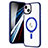 Funda Silicona Ultrafina Transparente con Mag-Safe Magnetic SD1 para Apple iPhone 13 Azul
