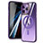 Funda Silicona Ultrafina Transparente con Mag-Safe Magnetic SD1 para Apple iPhone 14 Pro Morado