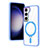 Funda Silicona Ultrafina Transparente con Mag-Safe Magnetic SD1 para Samsung Galaxy S21 5G Azul Cielo