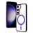 Funda Silicona Ultrafina Transparente con Mag-Safe Magnetic SD1 para Samsung Galaxy S21 5G Morado