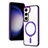 Funda Silicona Ultrafina Transparente con Mag-Safe Magnetic SD1 para Samsung Galaxy S21 Plus 5G Morado