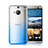 Funda Silicona Ultrafina Transparente Gradiente para HTC One M9 Plus Azul