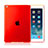 Funda Silicona Ultrafina Transparente para Apple iPad Air 2 Rojo