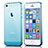 Funda Silicona Ultrafina Transparente para Apple iPhone 5S Azul