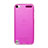 Funda Silicona Ultrafina Transparente para Apple iPod Touch 5 Rosa Roja