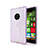Funda Silicona Ultrafina Transparente para Nokia Lumia 830 Morado